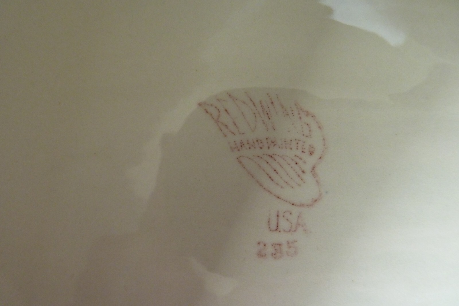 Vintage Red Wing Serving Platter – Pink Spice Butterfly Pattern (#223-1319)
