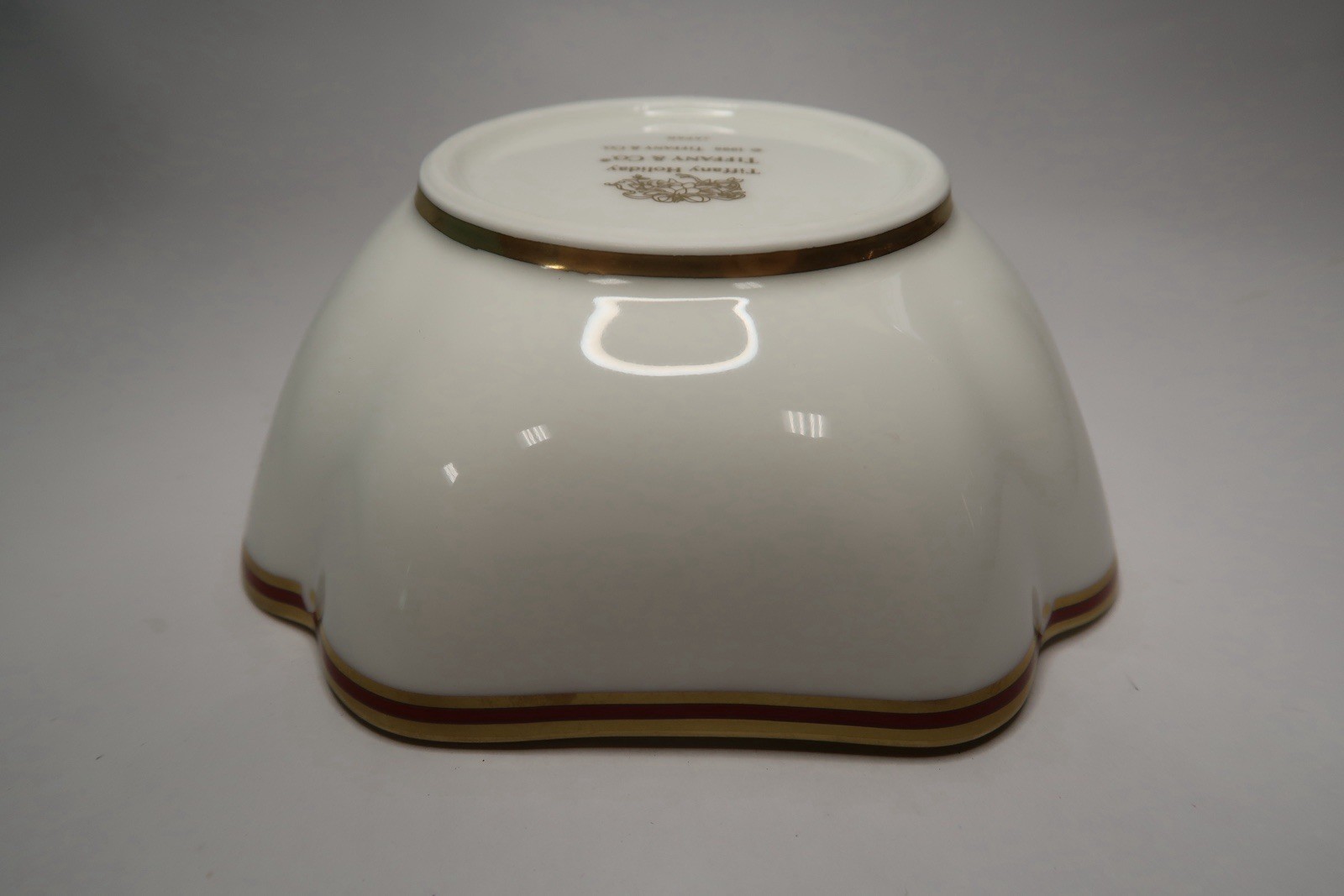 Tiffany & Co TIFFANY HOLIDAY 5 1/4″ Square Candy/Nut Bowl LNIB FREE SHIPPING B12