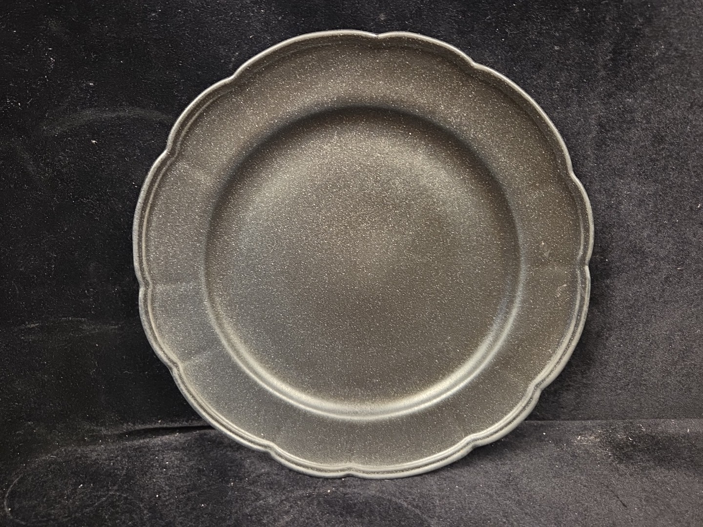 4 Home Beautiful Stoneware 10.25 In. Dinner Plate Set Matte Black