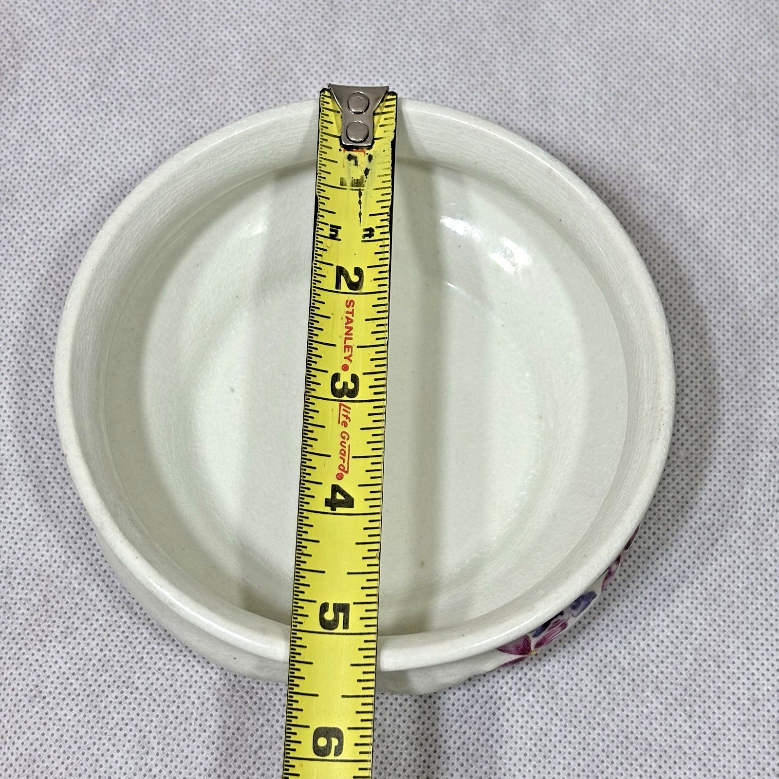 Vintage Ceramic Floral Covered Dish