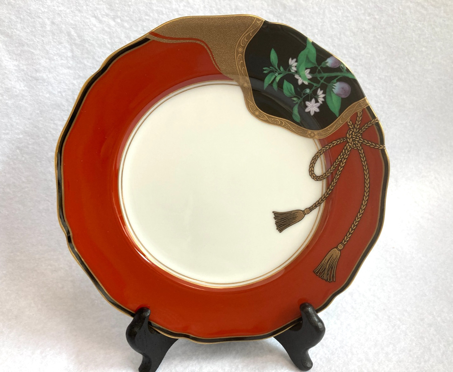 Set of 4 MASUDA Multi Motif 7 3/8″ Yokohama Porcelain Plates