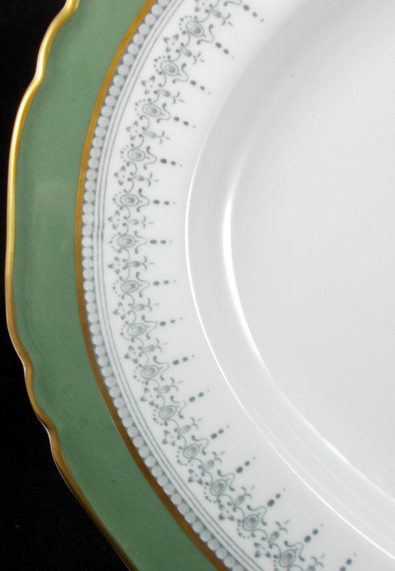Royal Worcester Regency Green and Gray 15 Inch Oval Platter Z2730