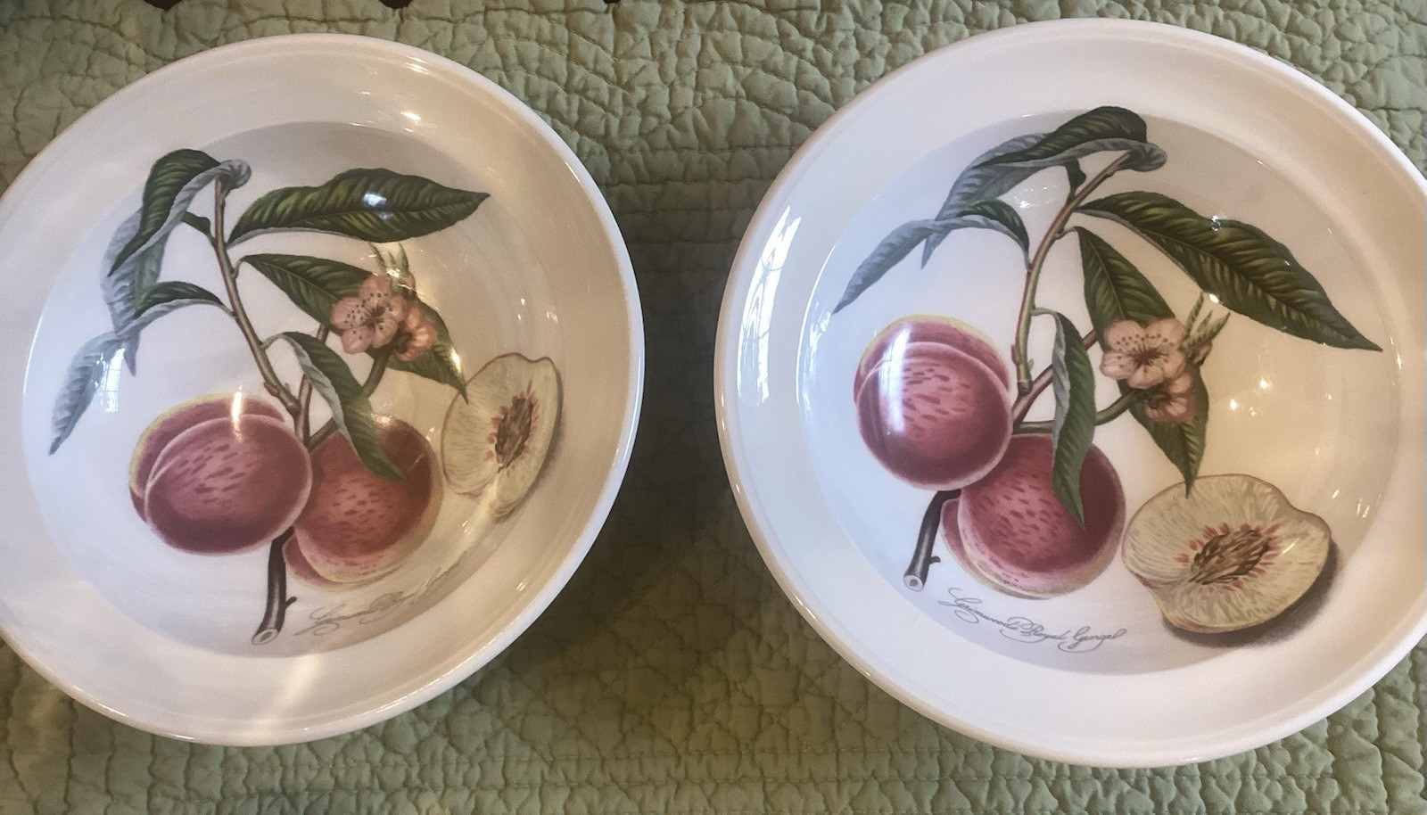 Portmeirion Pomona Rimmed Soup Bowls – Set Of 6