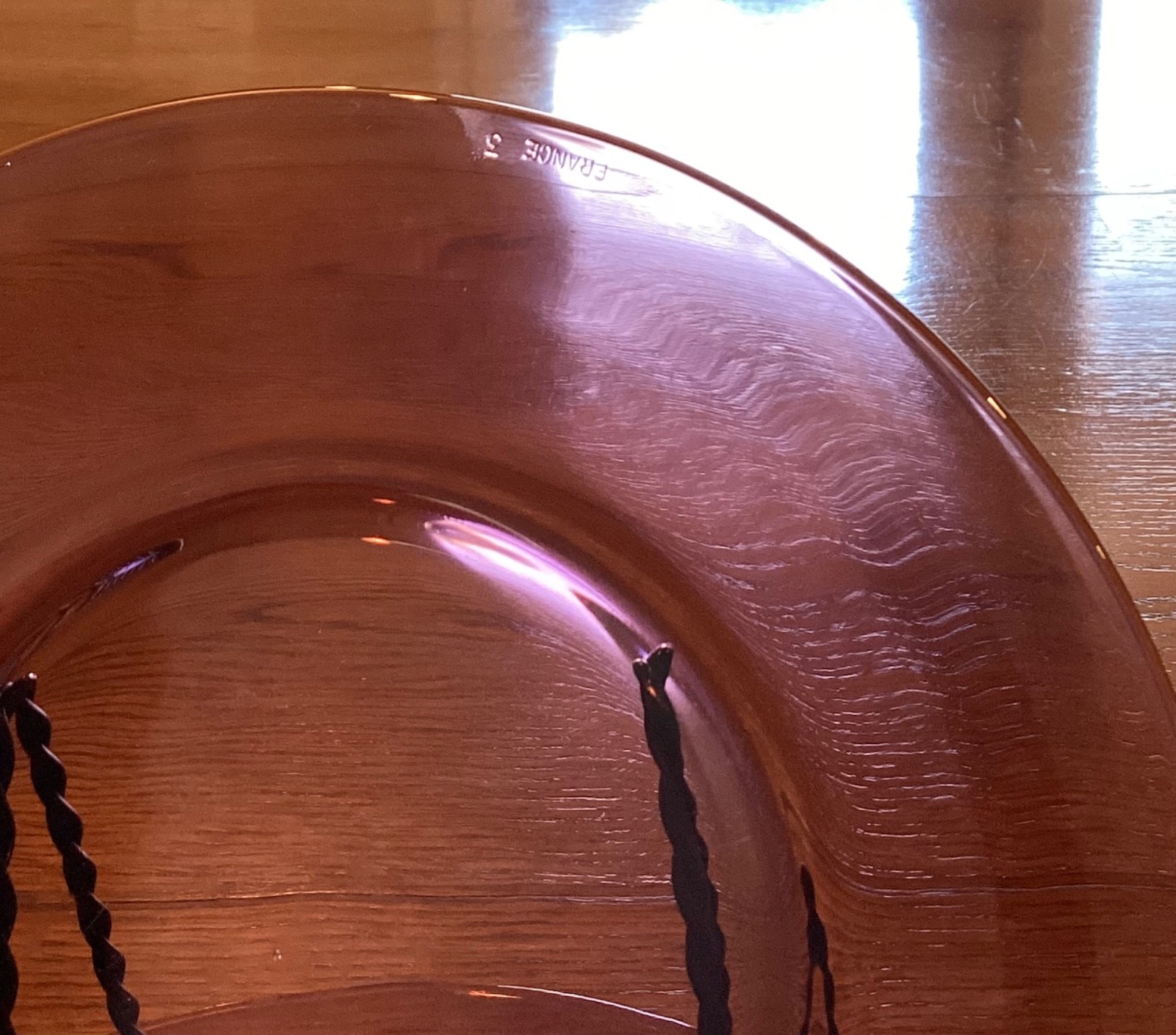 Set of 4 Vintage Vereco France Amethyst Side Or Desert Plates 7.5 in