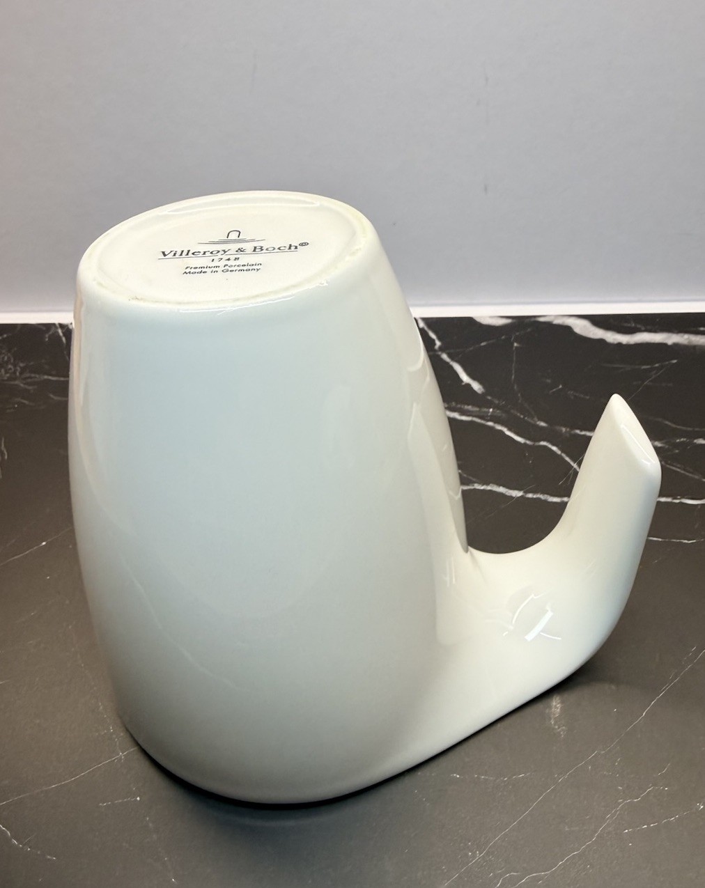 Villeroy & Boch Flow Series Coffee Mug 11.5 oz Prem White Porcelain German 1748