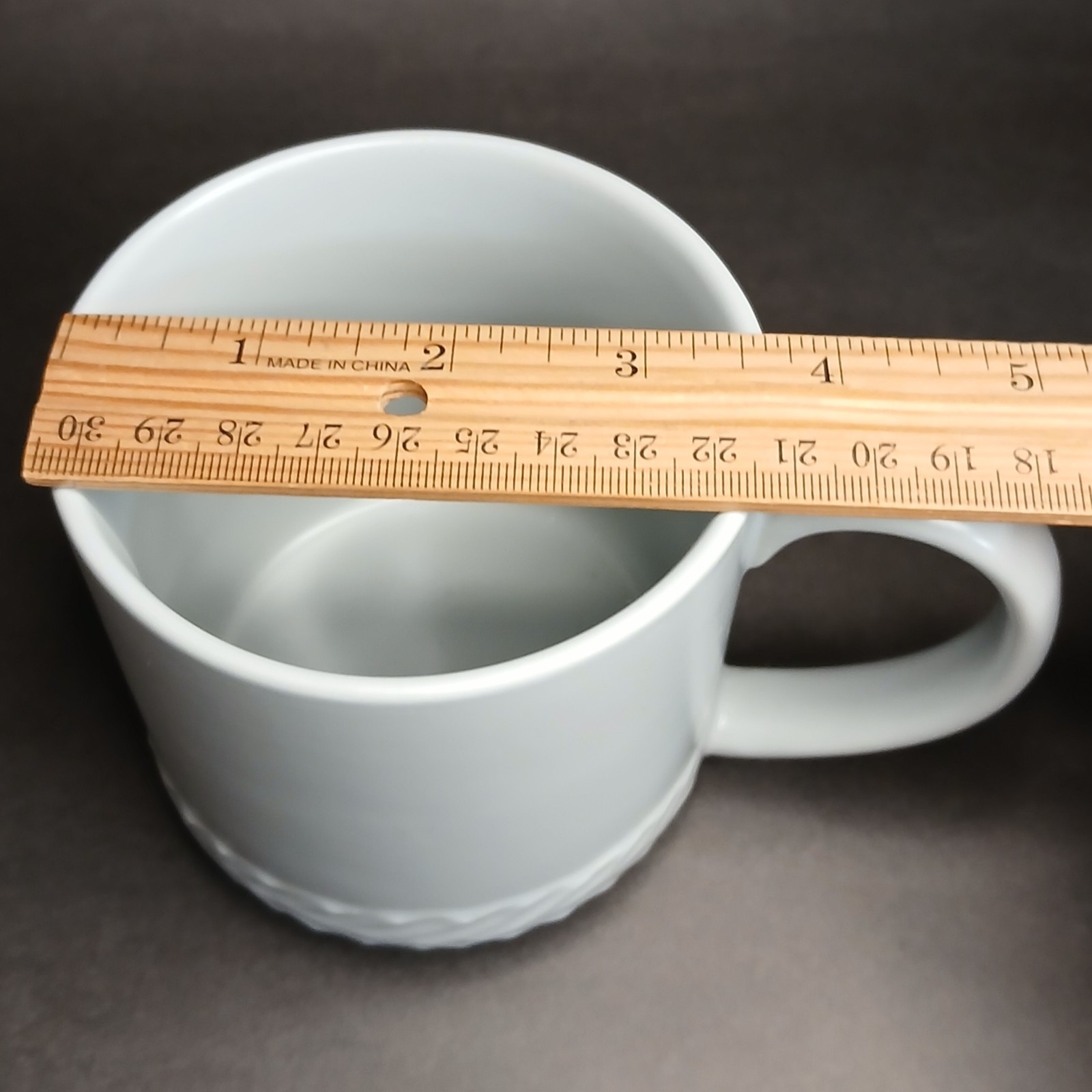 Bee & Willow Ashville Vine Matte Gray Set Of Two Mugs 15 oz. Bed Bath & Beyond