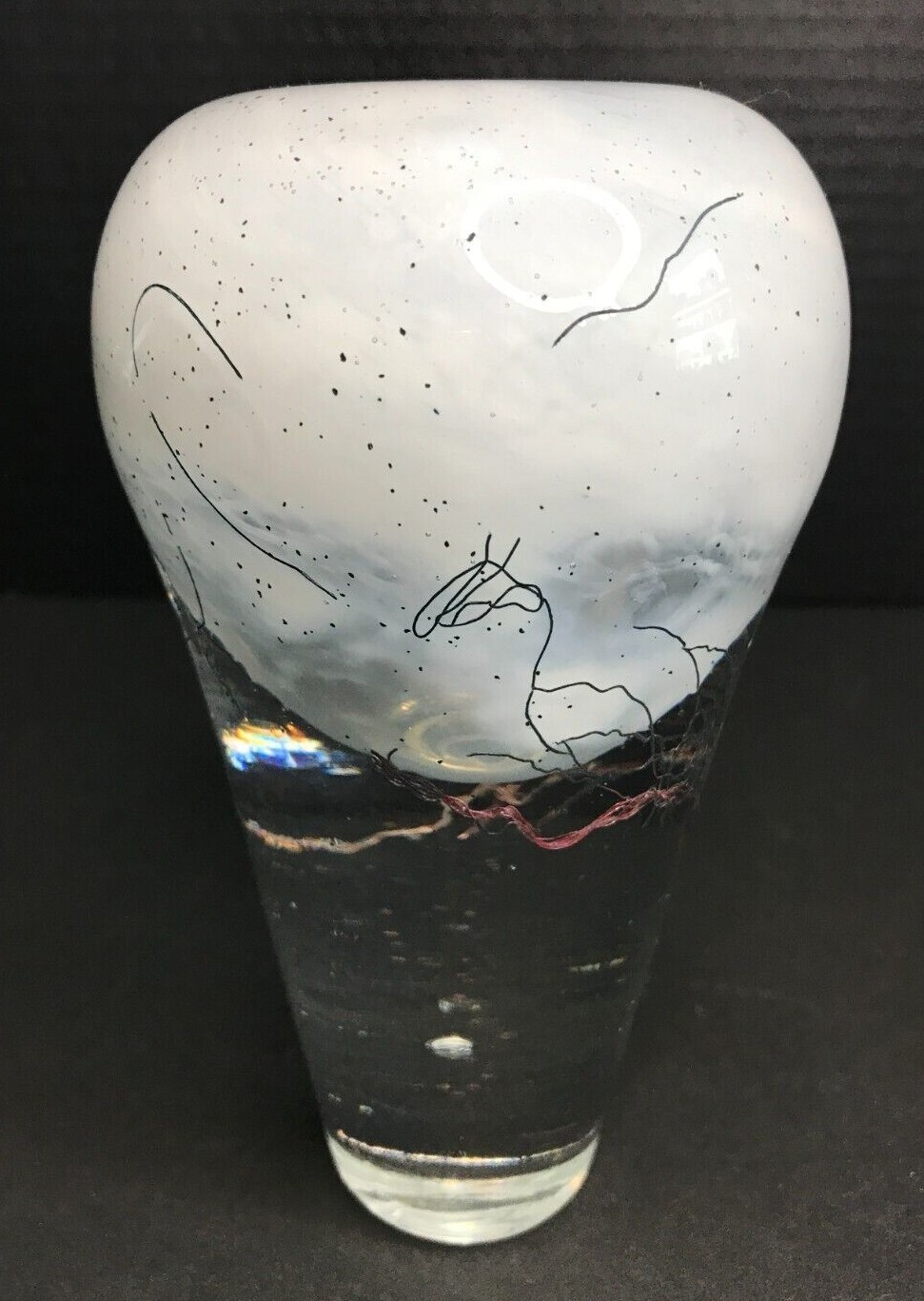 Stephen Hirt Signed Seattle Studio Art Glass Vase
