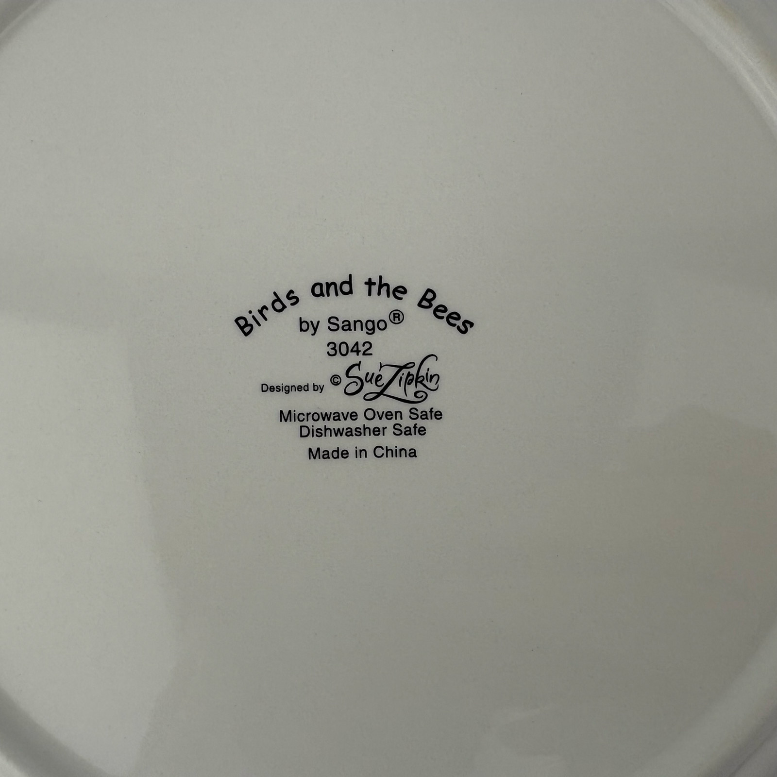 Sango Birds and the Bees Dinner Plates Set of 4 VTG 11″ Sue Zipkin Stoneware