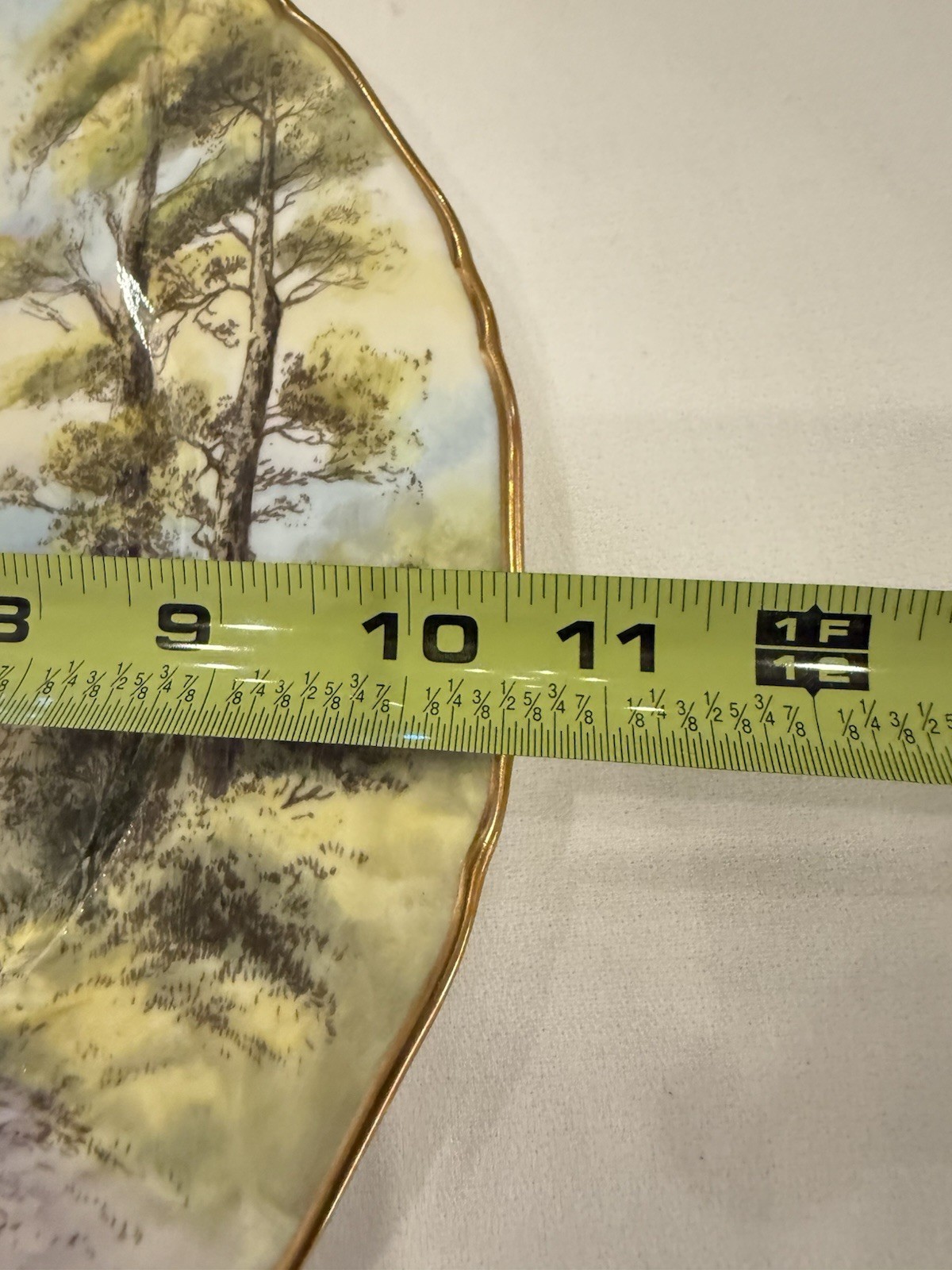 Pristine 1952 Royal Worcester Mary Arden House Cabinet Plate Sign J. Smith 10.5″