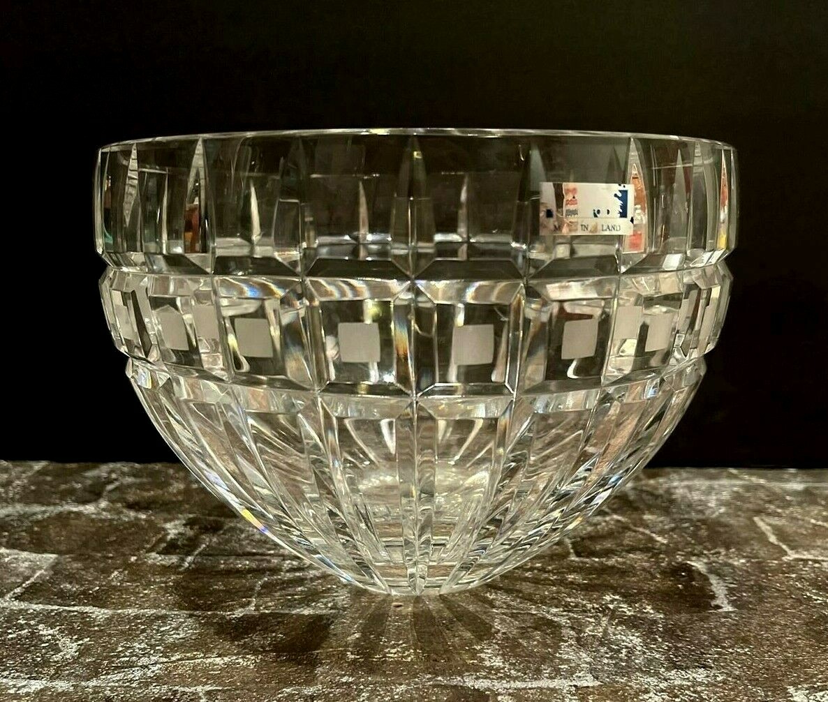 Waterford Quadrata Crystal Square Cut Glass Bowl