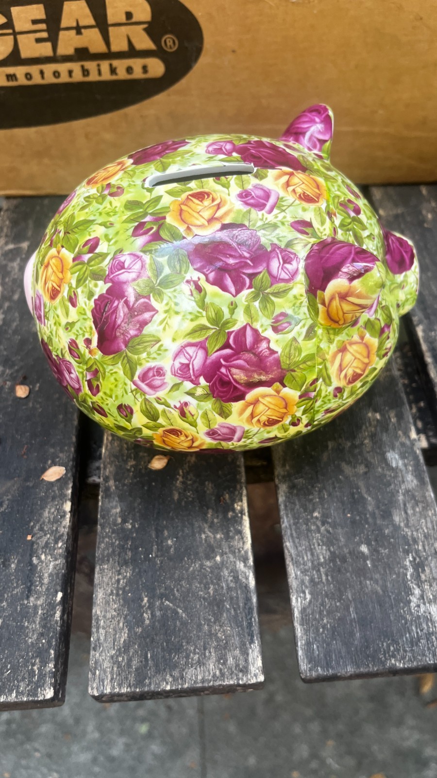 Royal Albert Old Country Roses Chintz Piggy Bank