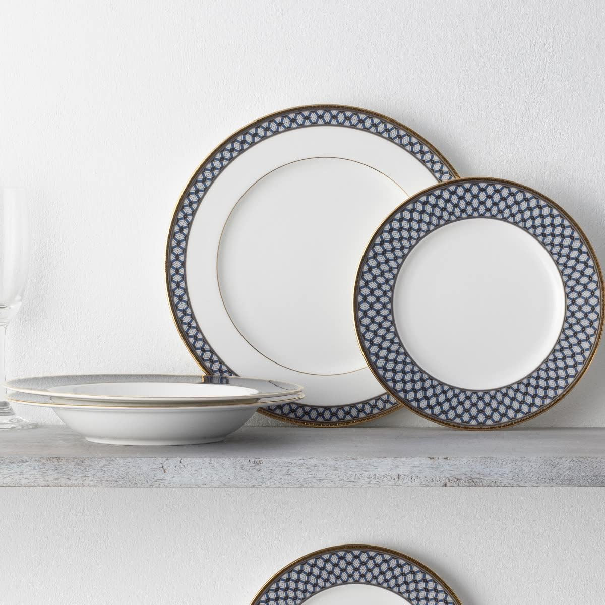 Blueshire 12-Piece Dinnerware Set for 4 – Elegant Dining Experience