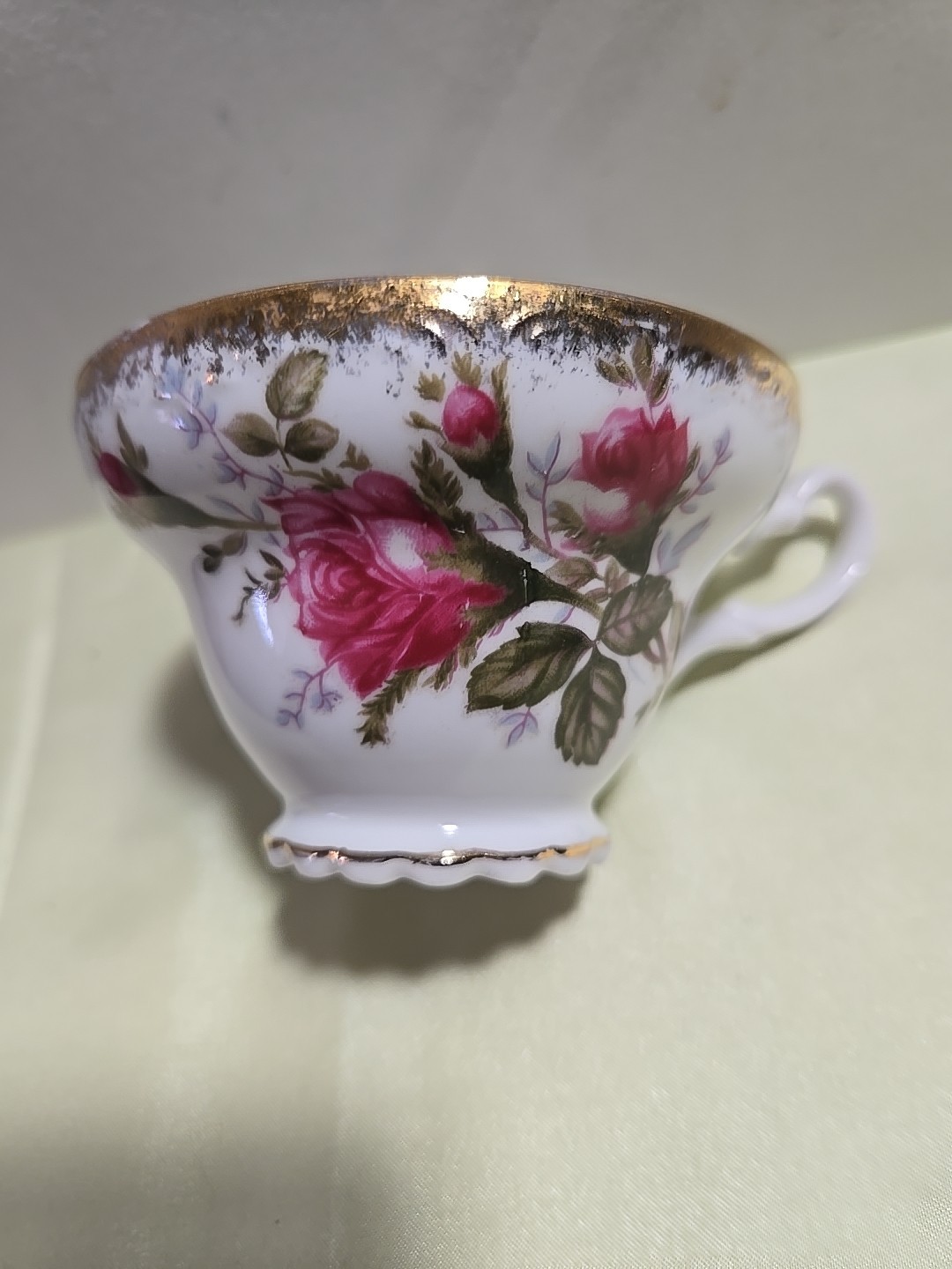 8-in Seashell Plate And Cup. Made In Japan.