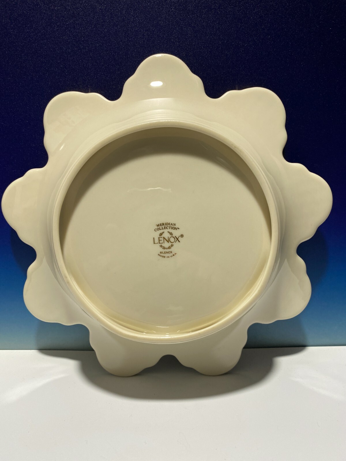 LENOX Meridian/Pentagon Shape Plate 7.75”in