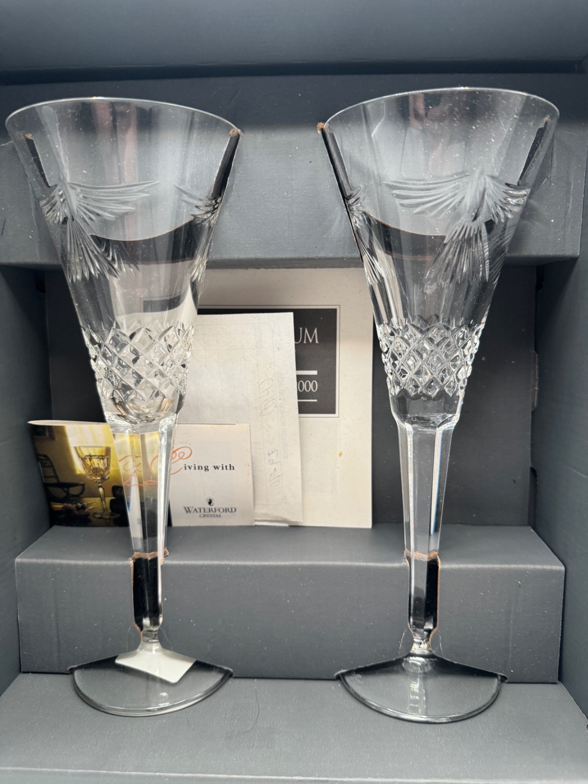 WATERFORD CRYSTAL THE MILLENNIUM COLLECTION FIRST TOAST-PEACE