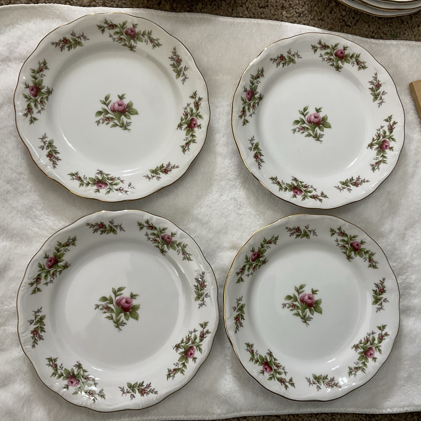 Johann Haviland Traditions Fine China Moss Rose Bread/ Dessert Plate 6.25 In VTG