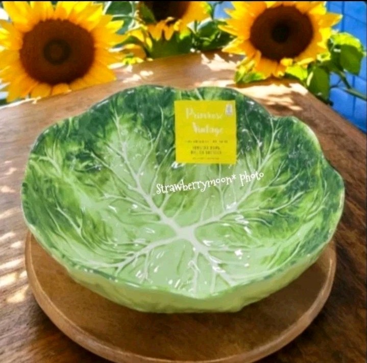 4pc Set Easter Embossed Cabbage Rose Scalloped Melamine Dinner Plates Set