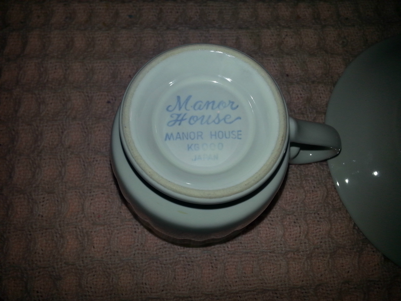 Vintage 12 Piece MANOR HOUSE KG000 Japan Porcelain Teacup and Saucer Set