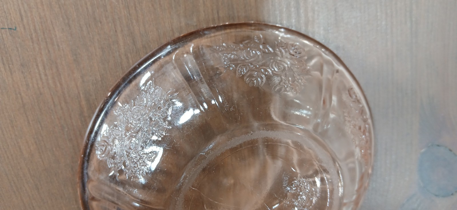 Federal Sharon Pink – 3 in Cup & 5 in Saucer – Depression Era – Cabbage Rose