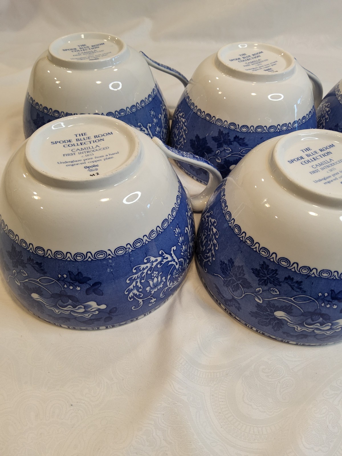 Spode Vintage Copeland Camilla Large Soup Cup and Saucer – 2 Piece Set.