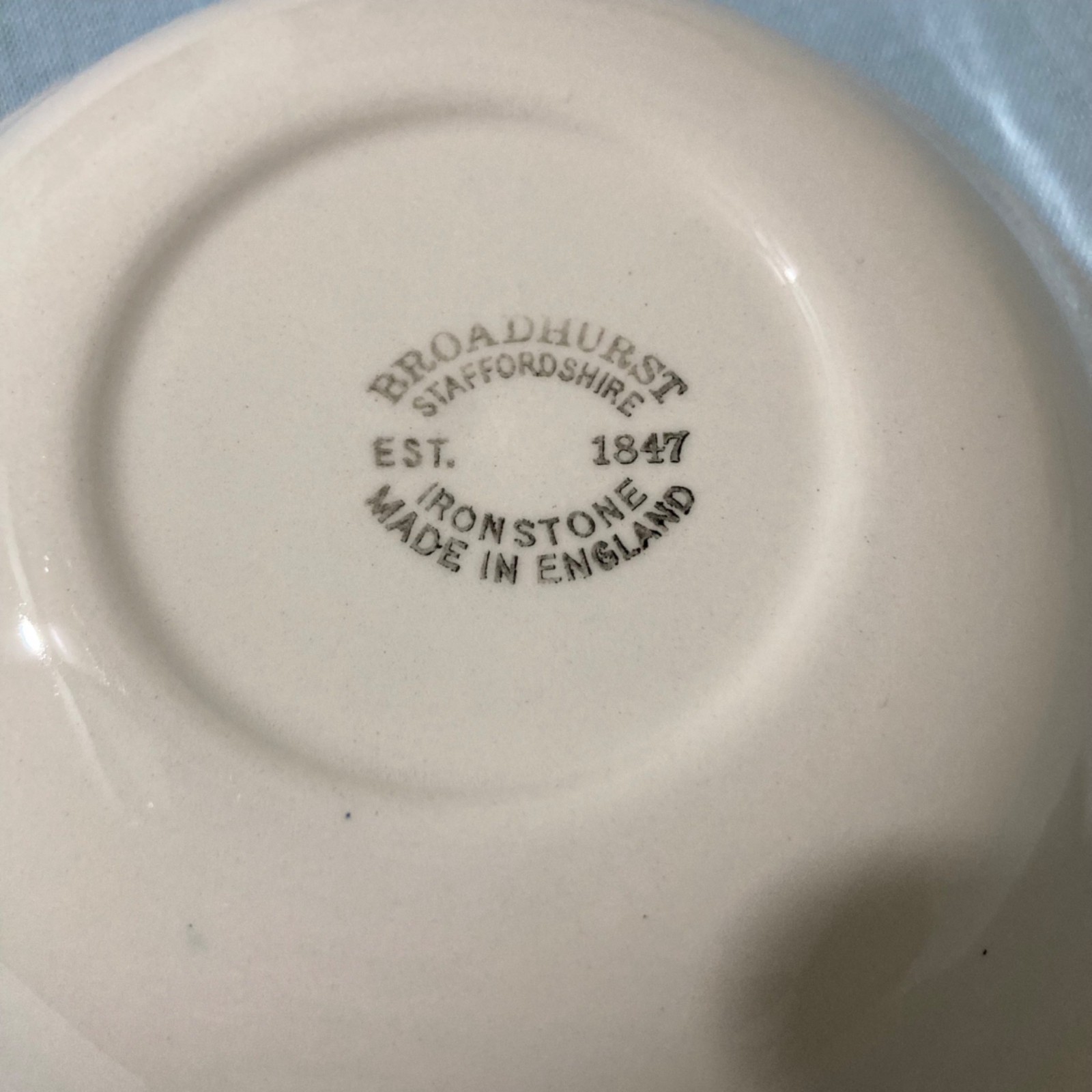 Vintage Broadhurst Staffordshire Ironstone Blue Nankin Bird Bowls Set of 4