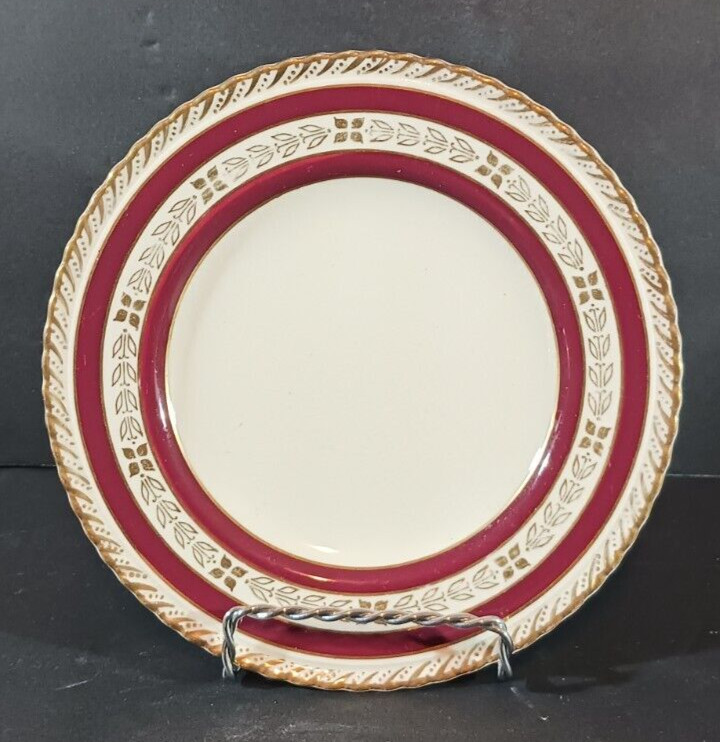 MARQUIS CROWN DUCAL BREAD & BUTTER PLATE 6 3/8 IN Gold Trim England DISCONTINUED