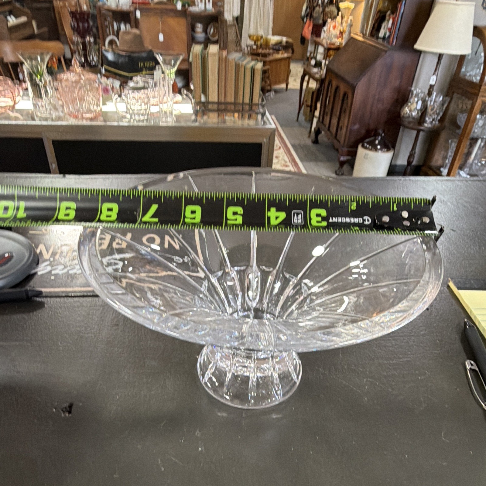 Royal Limited Clear Crystal Round Pedestal Bowl One-Piece Set Includes Bowl