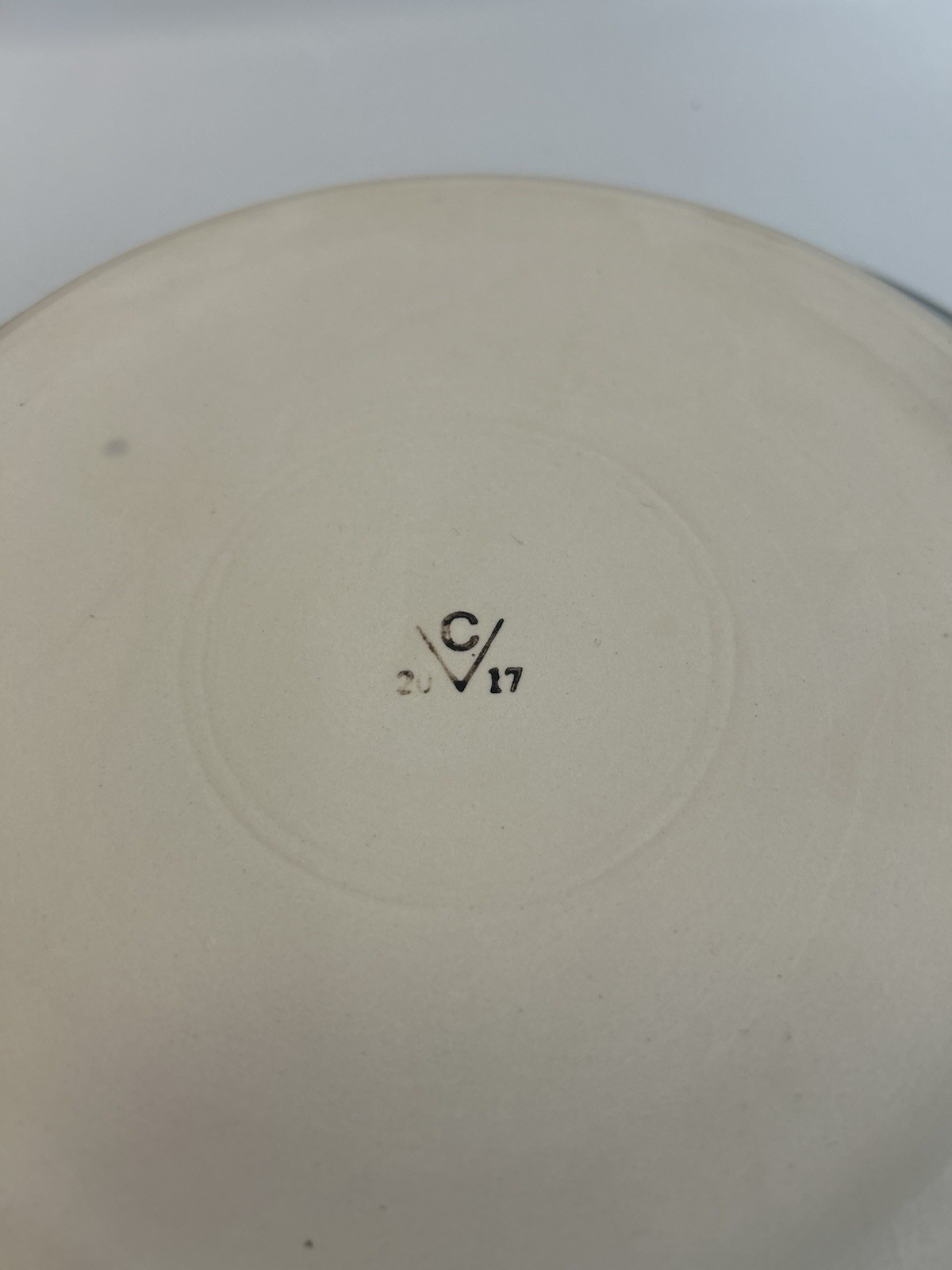 Bill Campbell Studio Pottery Large Chip and Dip Set, Vintage Euc