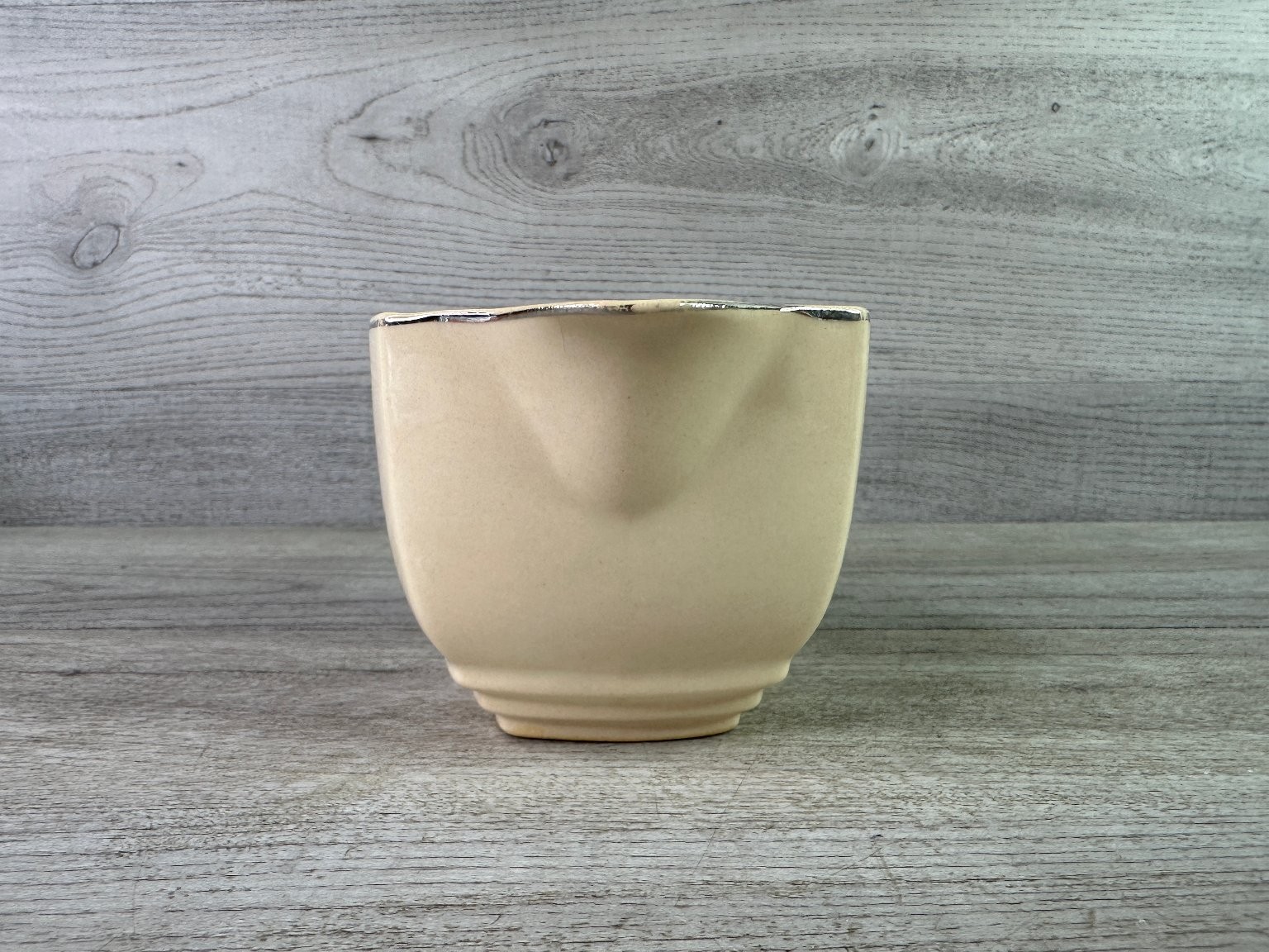 Vintage Leigh Ware by Leigh Potters Creamer Green Wheat Pattern Art Deco Style