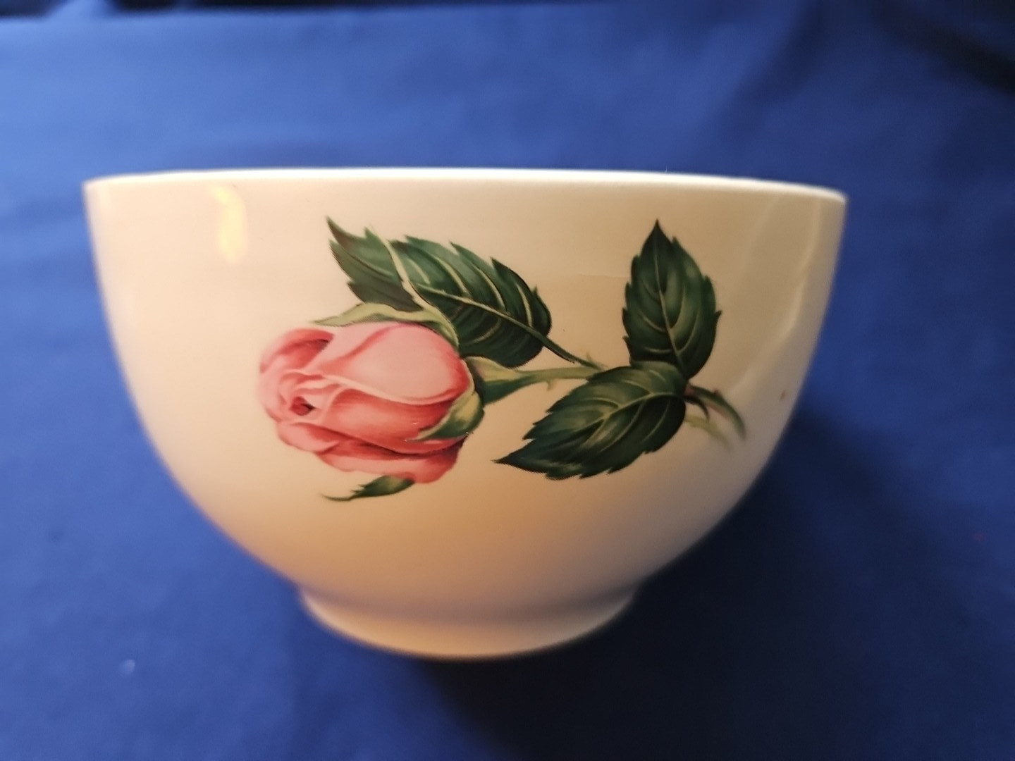 Ballerina Pink Rose Cranberry Bowl Universal Potteries 1950-1959 USA China