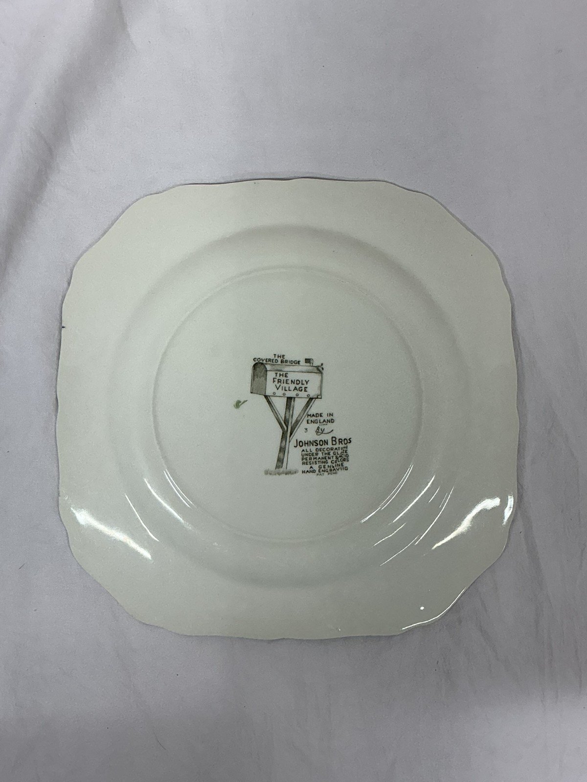 Johnson Brothers “The Friendly Village ” The Covered Bridge Salad Plate 7.5″