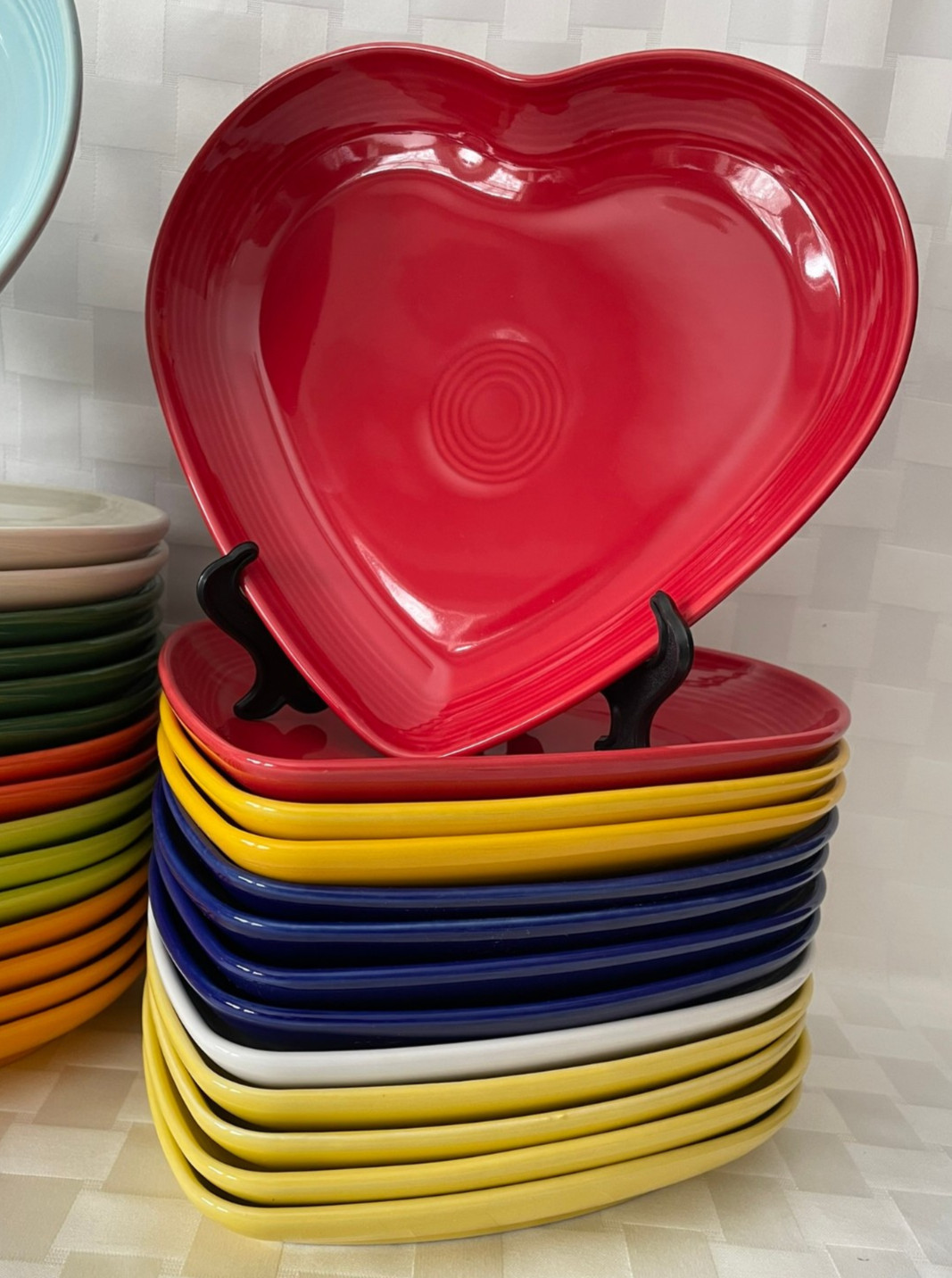 Fiesta 9″ Heart Shaped Plate 1st & 2nd Retired – CHOOSE COLOR – Valentine’s Day