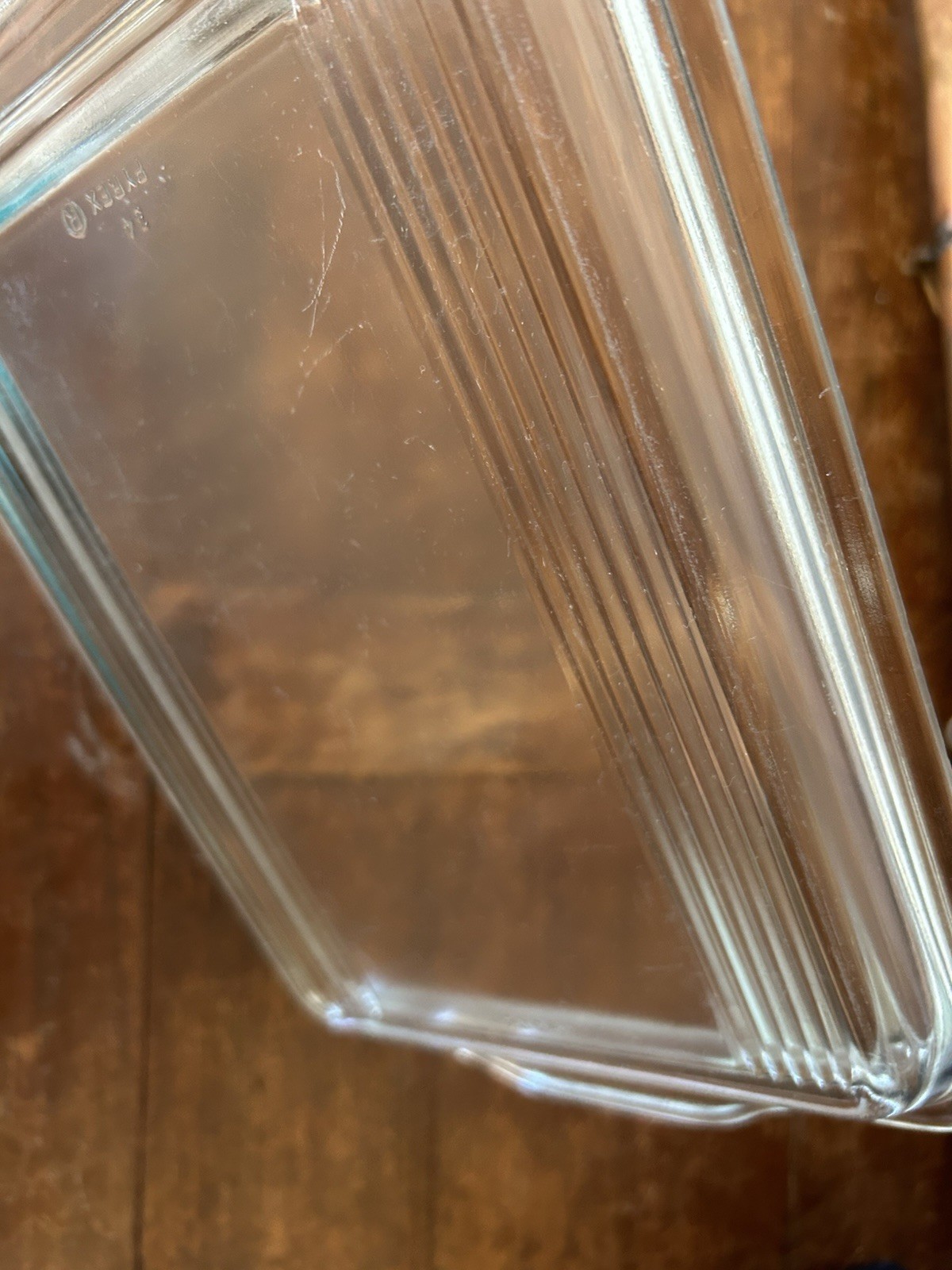 Pyrex 203-C LID ONLY Split Rib Glass Replacement Refrigerator Dish Cover