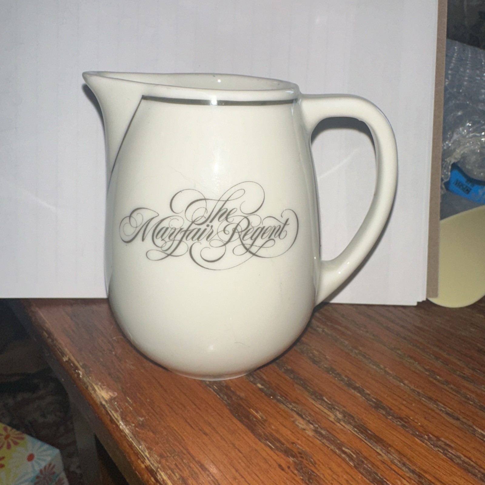 New York Mayfair Regent Creamer By Richard Ginori Italy Hotel Memorabilia