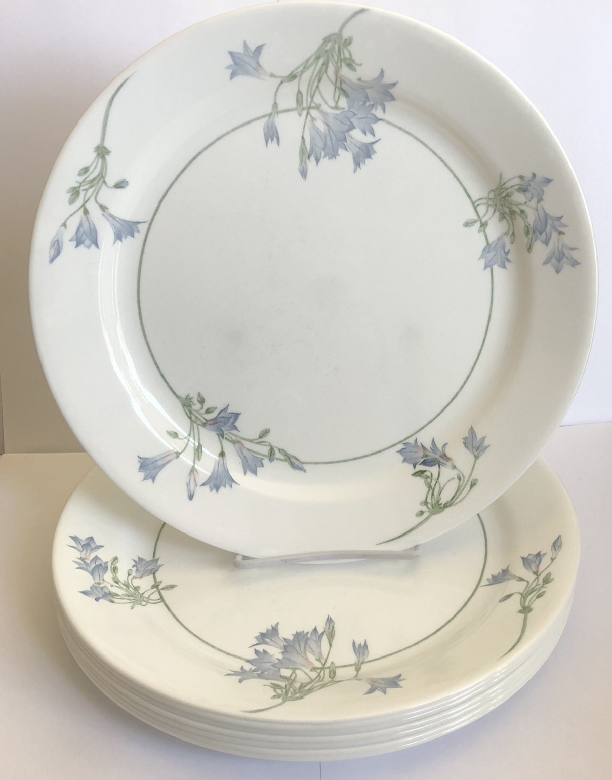 Vintage Corelle By Corning Blue Dusk Dinner Plates 10.25″ Vitrelle Set Of 8
