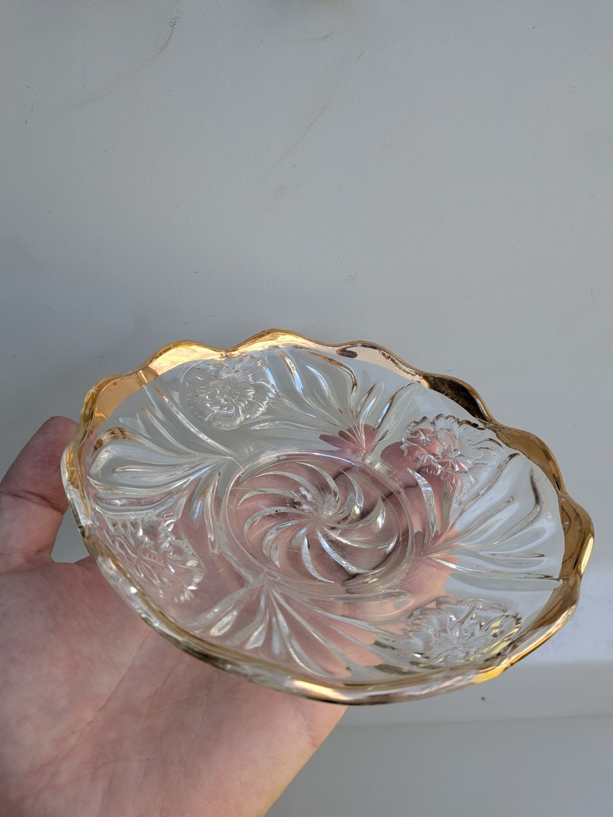 Bryce Higbee Glass Co Sheaf & Diamond (Melrose) Compote circa 1905