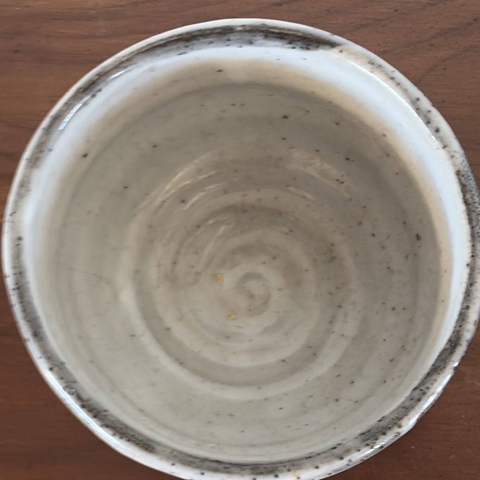 Small Art Pottery Bowl / Dish Mixed Gray Glaze Hand Thrown Studio