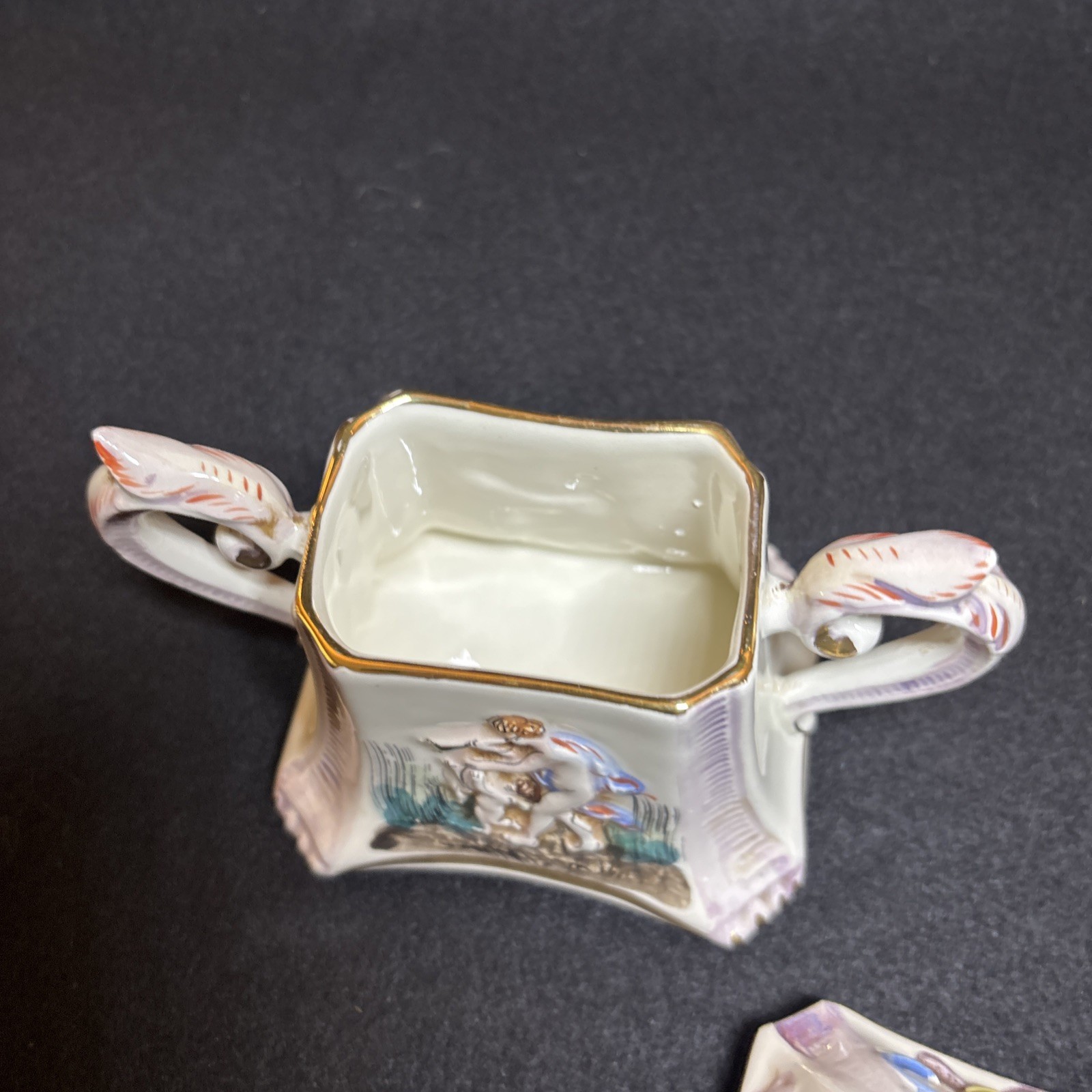 27 Pc R Capodimonte Italy Cherub Demitasse Espresso Tea Coffee Set