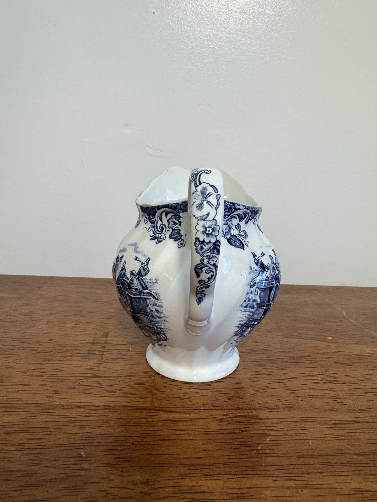 Liberty Blue Betsy Ross Tea Set Cups Creamers Sugar Bowl England Lot 9 Pc