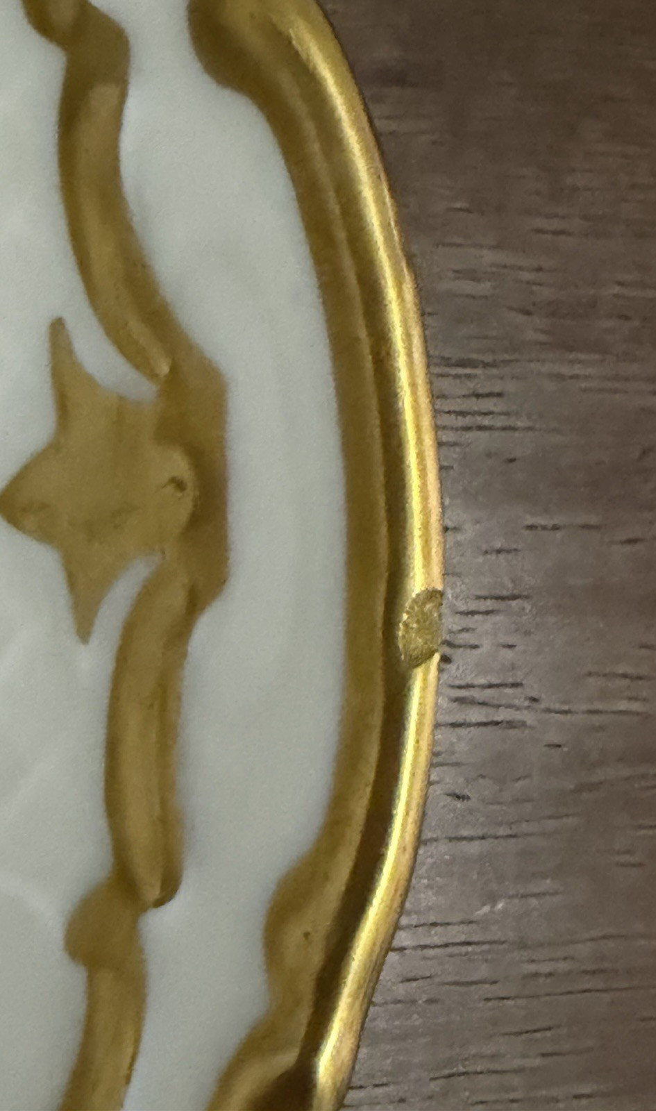 Reichenbach Echt Kobalt 16″ Cobalt Blue Floral Oval Serving Platter Gold Trim