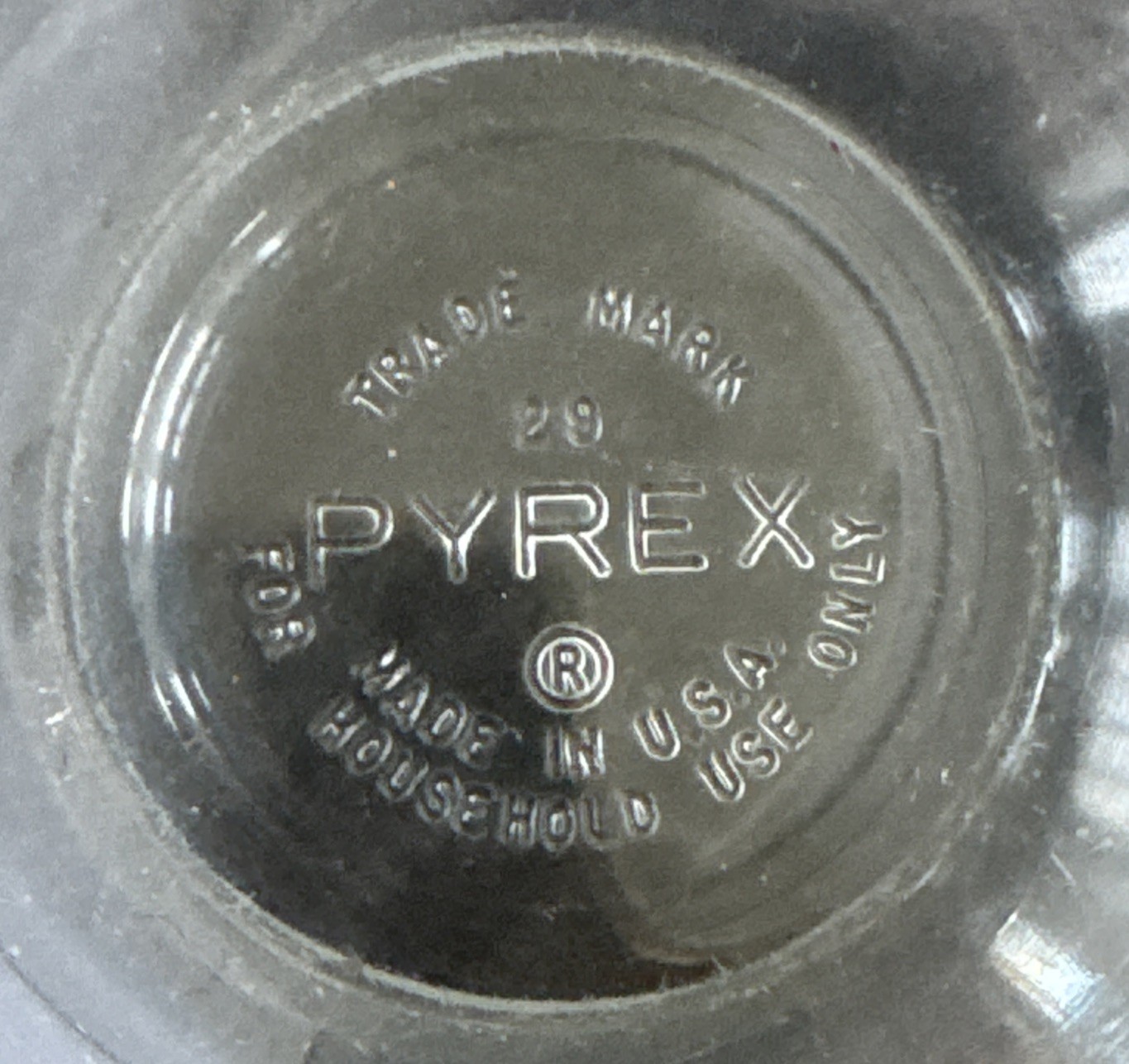 Pyrex Clear Glass Tear Drop 3 Cups Measuring Bowl 1.5 Pints Vintage 1970’s
