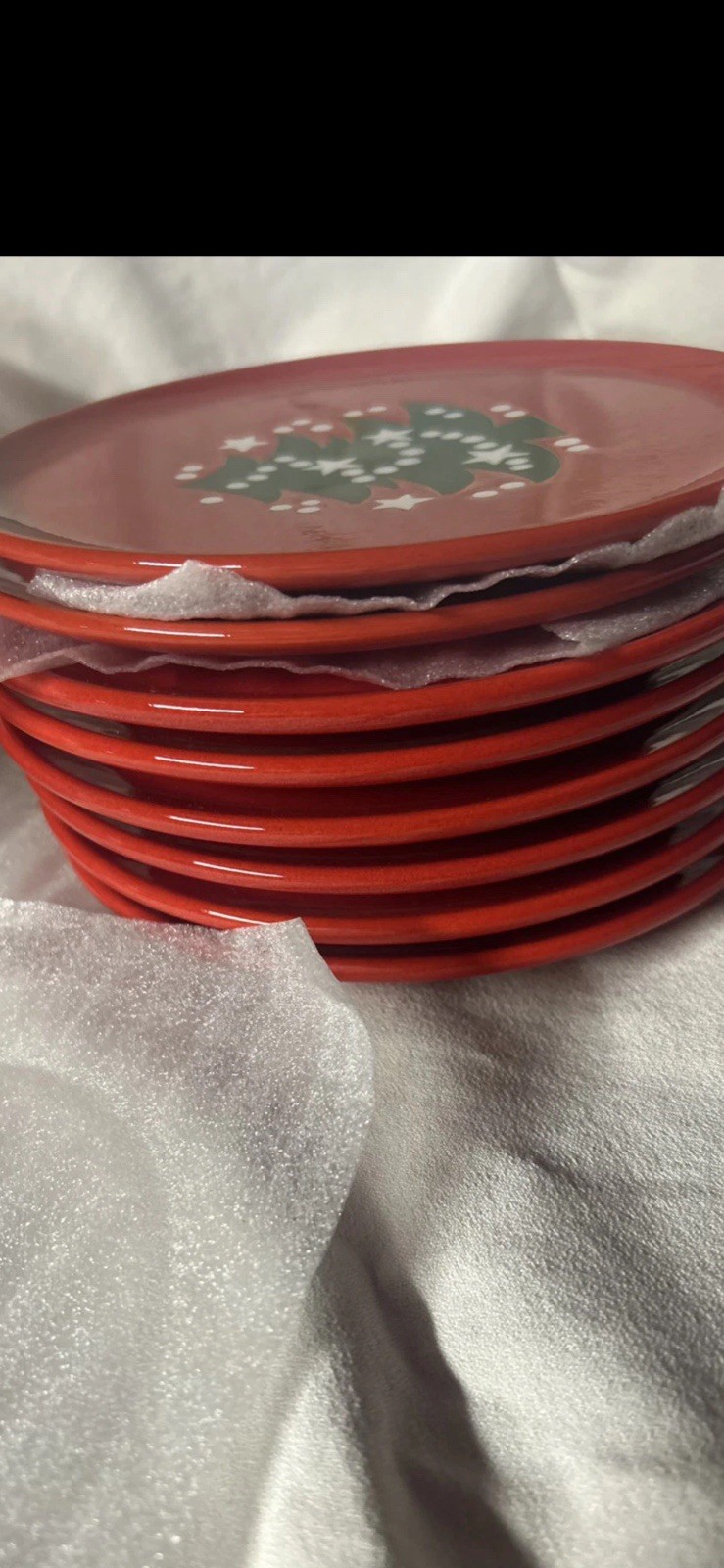 Waechtersbach CHRISTMAS TREE PATT., (8) Salad Plates 7.75″, (2) Bowls