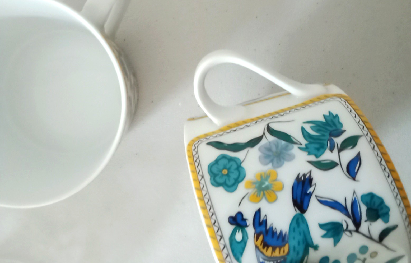 MISTRAL by SOLAFRANCE Bone China Coffee Mug Tea Cup 1994 Retired & Rare SET of 2