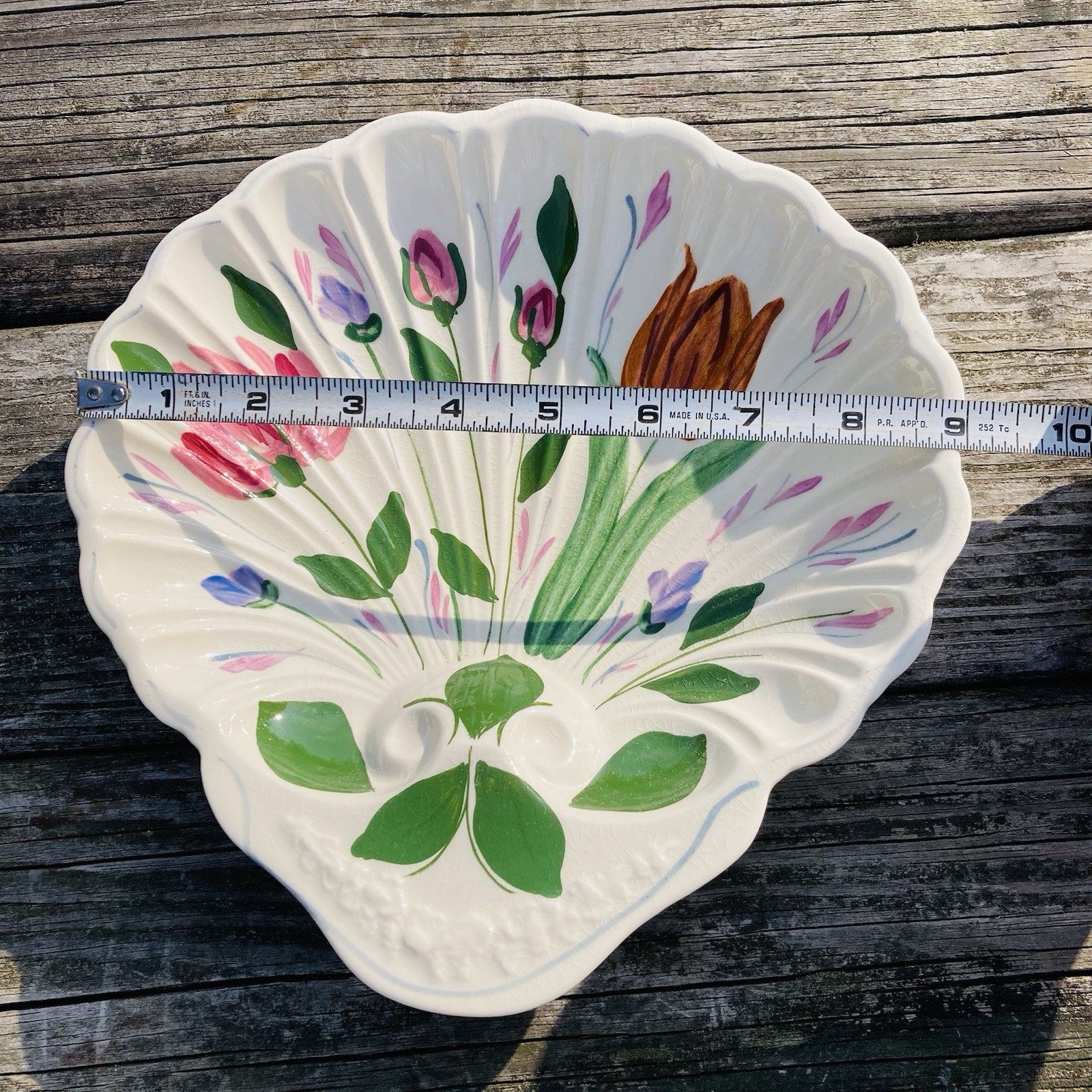 Vintage Blue Ridge Southern Potteries “Mayflower Bouquet” Deep Serving Dish