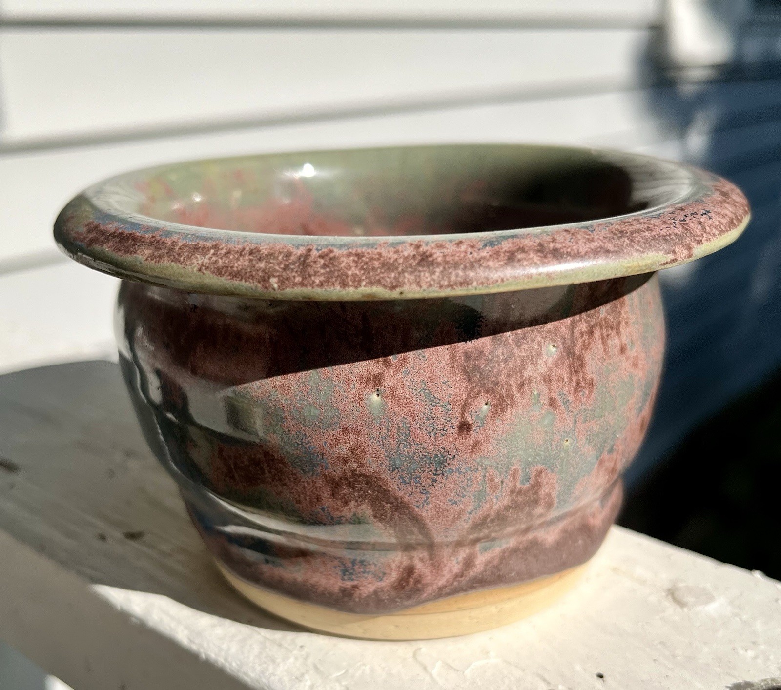 Handsome Studio Pottery Bowl Artisan Handmade Natural Earth Tones Signed 2011
