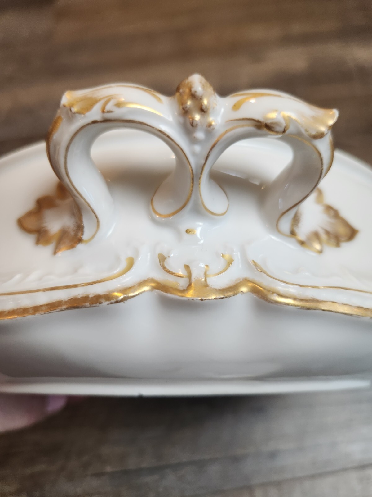 Vintage Haviland Limoges Round& Oval Set Covered Dishes White/Gold HOLIDAY