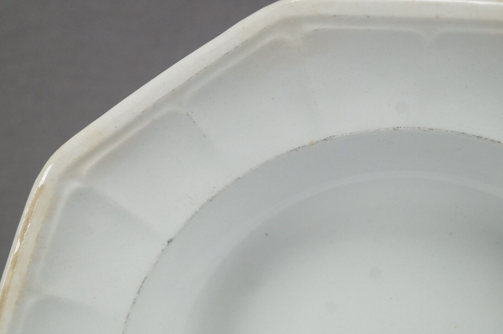 Jacob Furnival Gothic Victorian White Ironstone Deep Plate Circa 1845 – 1870