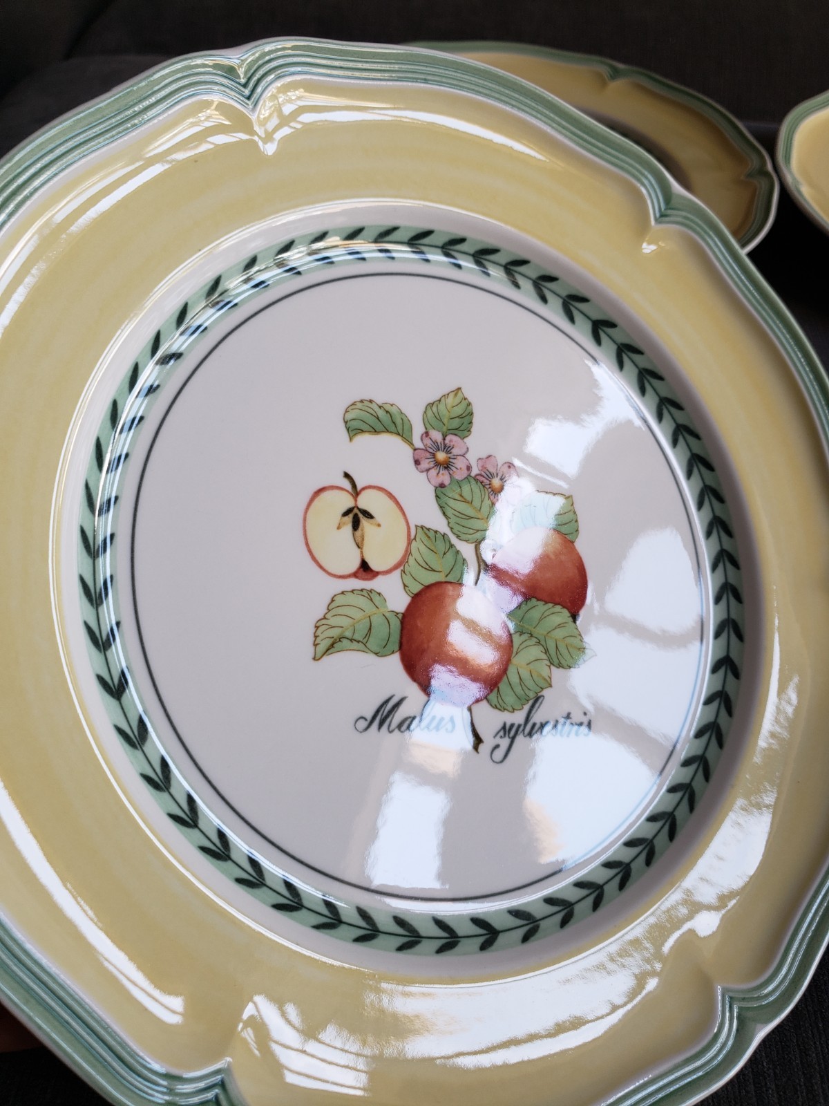 Set Of 4 Villeroy & Boch FRENCH GARDEN Valence Orange Dinner 10 3/8″ EXCELLENT!