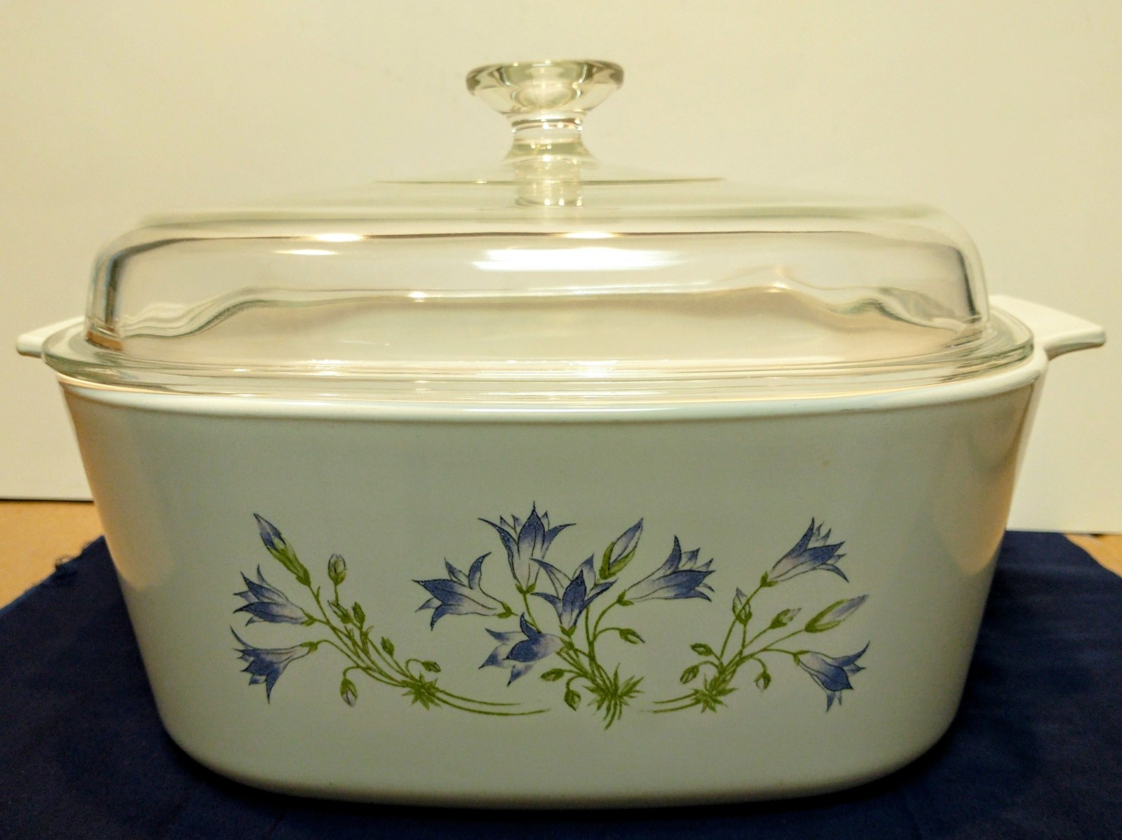 Vintage Corning Ware Blue Dusk 5 Liter Casserole Baking Dish A-5-B With Lid