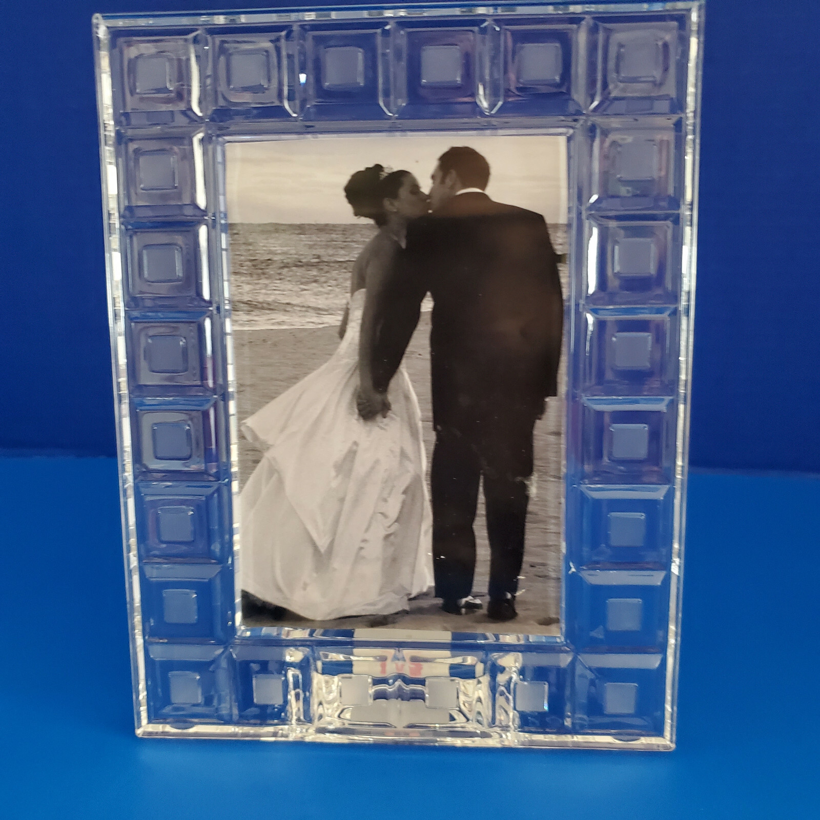 New Waterford Marquis Lead Crystal 4 X 6 Picture Frame, Quadrata FREE SHIPPING